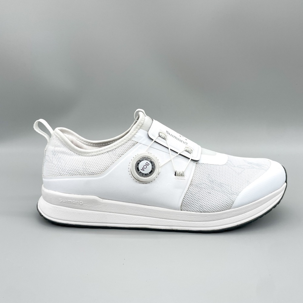 Shimano IC300 Womens 8.5 Indoor Cycling Shoe Sneaker White BOA L6 Dial Spin Bike